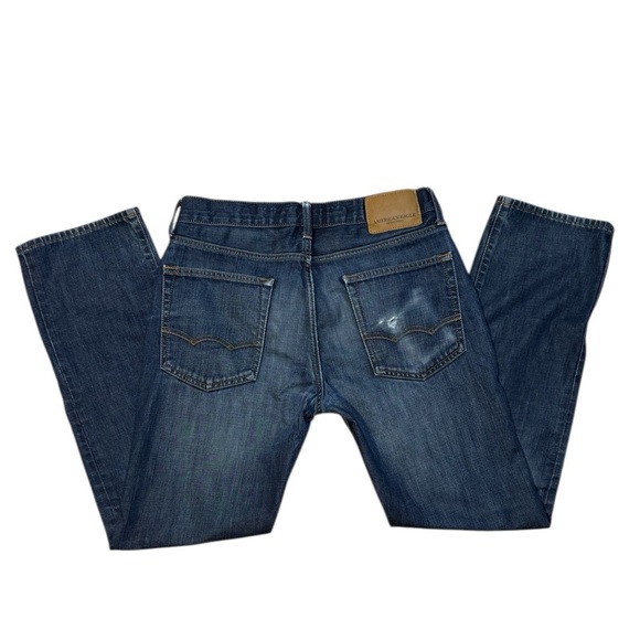 American Eagle Original Straight Jeans Blue Denim Men’s 31x32 Cotton Classic - Picture 12 of 14